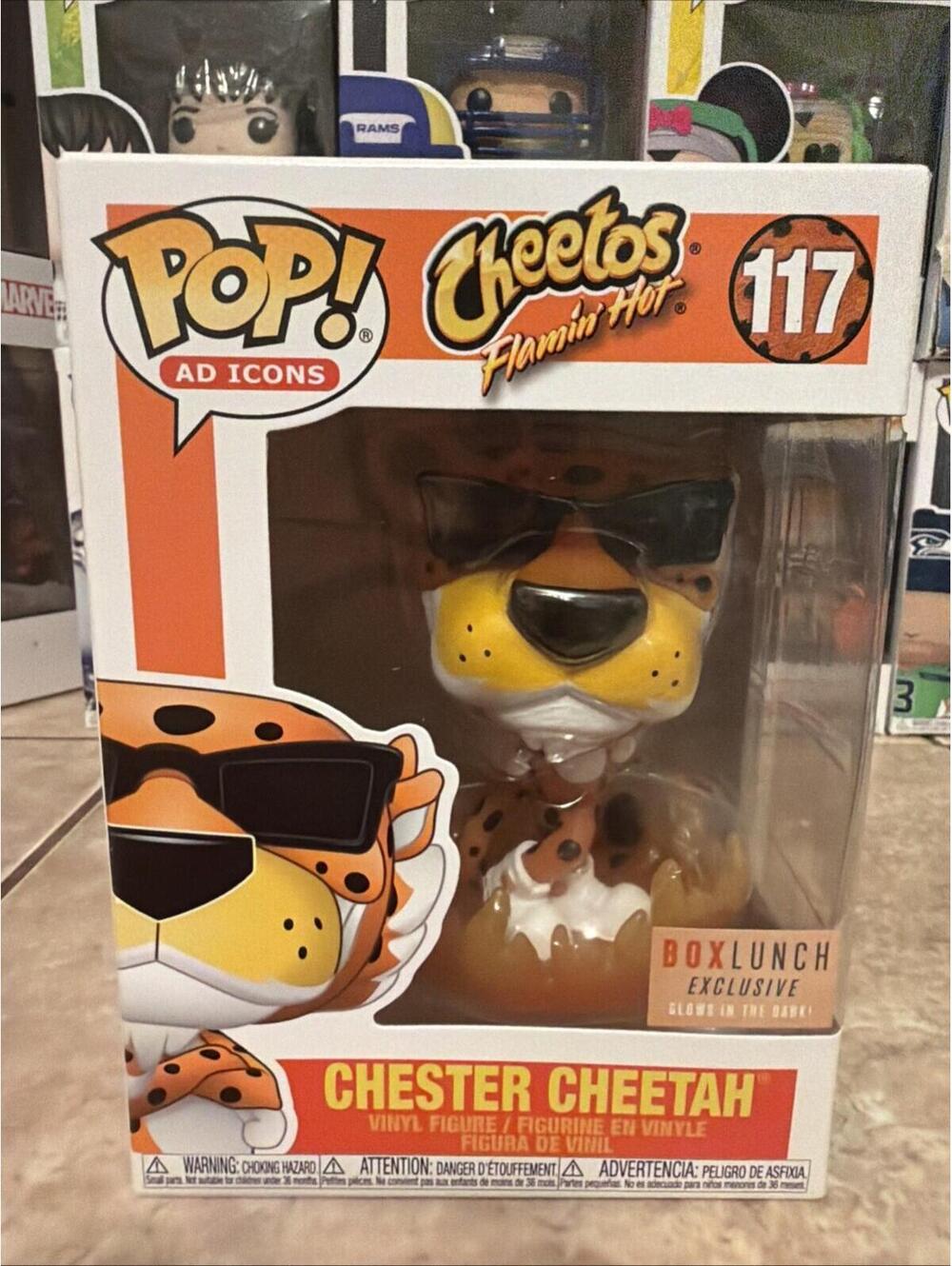 Funko Pop! Ad Icons - Flamin Hot Cheetos Chester Cheetah GITD w/Protector